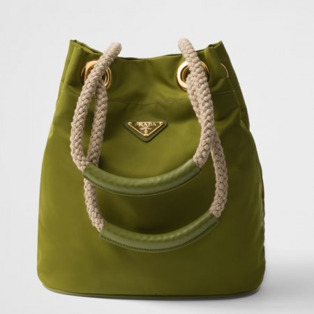 Prada Mariner Small Bucket Bag in Ivy Green Re-Nylon