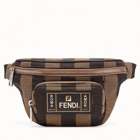 Fendi Belt Bag In Fabric With Pequin Striped Motif