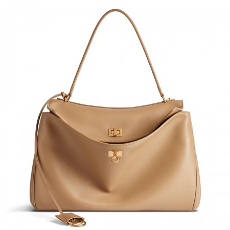 Balenciaga Rodeo Medium Bag in Latte Calfskin