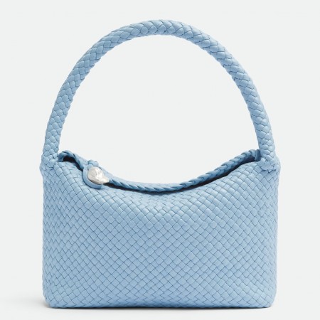 Bottega Veneta Tosca Bag in Light Blue Intrecciato Calfskin