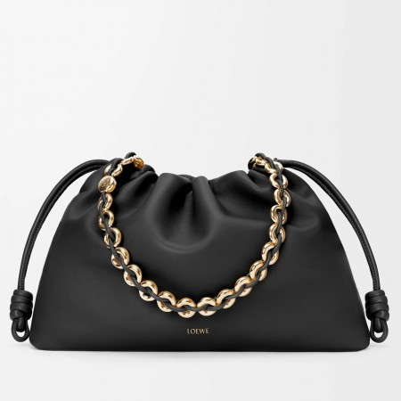 Loewe Large Flamenco Purse in Black Nappa Lambskin