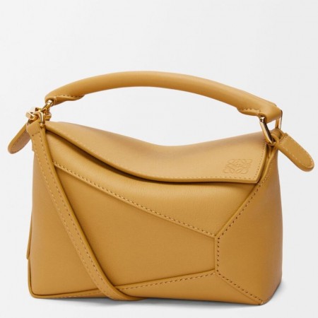 Loewe Puzzle Mini Bag in Sahara Classic Calfskin