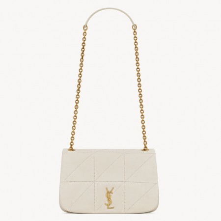 Saint Laurent Jamie 4.3 Mini Bag in White Lambskin