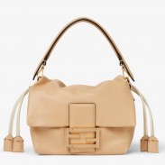 Fendi Mamma Baguette Small Bag in Light Pink Nappa Leather