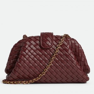 Bottega Veneta Small Lauren 1980 Bag in Barolo Intrecciato Lambskin