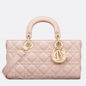 Dior Lady D-Joy Medium Bag in Powder Pink Cannage Lambskin