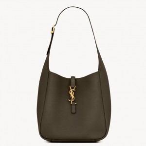 Saint Laurent Le 5 À 7 Soft Small Shoulder Bag in Light Musk Leather
