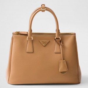 Prada Galleria Large Tote Bag in Brown Calfskin