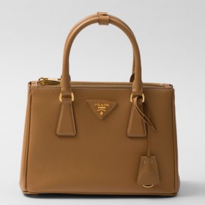 Prada Galleria Small Bag in Caramel Saffiano Leather