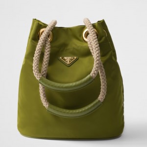 Prada Mariner Small Bucket Bag in Ivy Green Re-Nylon