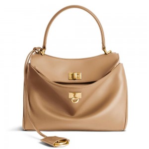 Balenciaga Rodeo Mini Bag in Latte Calfskin