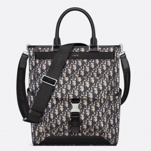 Dior Explorer Tote Bag Beige and Black Dior Oblique Jacquard