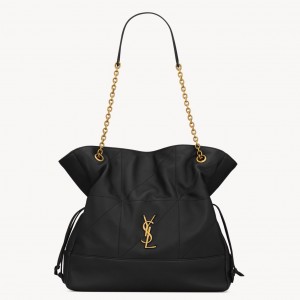 Saint Laurent Jamie 4.3 Large Pochon in Black Lambskin