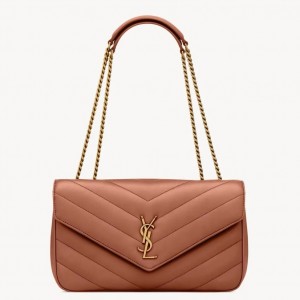 Saint Laurent LouLou Medium Bag in Hortensia Matelasse Lambskin