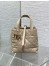 Dior Toujours Vertical Small Tote Bag in Beige Macrocannage Calfskin