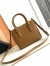 Prada Mini Galleria Bag in Brown Saffiano Leather