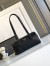 Prada Medium Top-handle Bag in Black Leather with Padlock