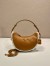 Prada Arque Small Shoulder Bag in Brown Leather with Shearling 