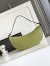 Prada Demi-lune Large Shoulder Bag in Pistachio Leather