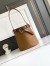 Prada Buckle Bucket Bag with Belt in Caramel Calfskin 