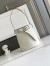 Prada Buckle Bucket Bag with Belt in White Calfskin