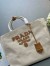 Prada Large Blend Tote Bag in Linen