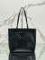 Prada Large Tote Bag in Black Perforated Leather 