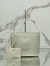 Prada Large Tote Bag in White Perforated Leather