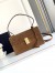 Prada Soft Sound Medium Shoulder Bag in Brown Suede Calfskin