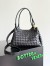 Bottega Veneta Parachute Medium Bag in Black Intrecciato Lambskin