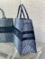 Dior Medium Book Tote Bag in Blue Denim Oblique Jacquard 