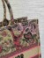 Dior Large Dioriviera Book Tote in Raffia with Pink Toile de Jouy Sauvage Embroidery 