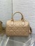 Dior Groove 25 Bag in Biscuit Macrocannage Calfskin