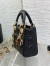 Dior Lady Dior Mini Bag with O-links in Black Cannage Lambskin