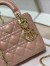 Dior Mini Lady Dior Bag In Blush Cannage Lambskin