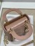 Dior Mini Lady Dior Bag In Blush Cannage Lambskin
