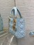 Dior Lady Dior Mini Bag with Chain in Pale Blue Cannage Lambskin