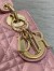 Dior Lady Dior Mini Bag with Chain in Pink Cannage Lambskin