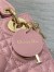 Dior Lady Dior Mini Bag with Chain in Pink Cannage Lambskin