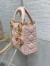 Dior Lady Dior Mini Bag with Chain in Pink Lambskin with Resin Charms 