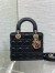 Dior Dioramour Small Lady Dior Bag in Black Cannage Lambskin