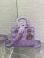 Dior Small Lady Dior My ABCDior Bag in Lilas Lambskin