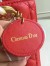 Dior Medium Lady Dior Bag In Red Lambskin