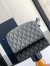 Dior Toiletry Bag in Grey CD Diamond Canvas