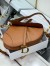 Dior Saddle Bag with Strap in Brown Grained Calfskin