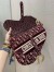 Dior Saddle Bag In Burgundy Dior Oblique Embroidered Velvet