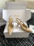 Dior Tribales Pumps Slingback 80mm in Nude Patent Calfskin