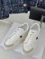 Dior Star Platform Sneakers in White Calfskin with Black Star 