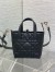 Dior Toujours Vertical Small Tote Bag in Black Macrocannage Calfskin