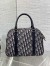 Dior D-Vibe Bowling Large Bag in Blue Oblique Jacquard